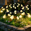 6 Pzas Luces Jardín Solares Swaying Mushroom Resistente Agua