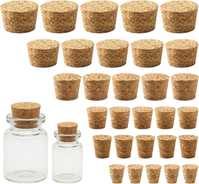 30 Tapones Corcho Natural para Botellas Sellado Hermético