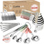 Set 22 Tazas Cucharas Medidoras Jarra Vidrio Exprimidor
