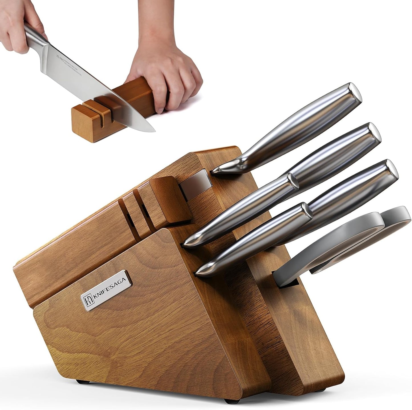Set 8 Cuchillos Japoneses Acero Inox Profesional Ergonómico