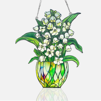 Atrapasoles de flores para ventana colgar nana mamá mujer
