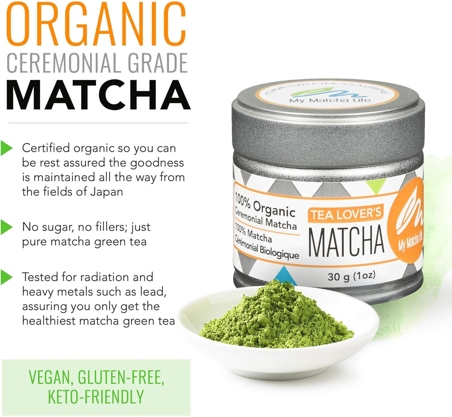 Polvo Matcha Orgánico Japonés 3.8oz