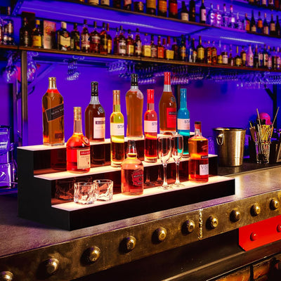 Estante LED para botellas de licor de 60 pulgadas con control remoto