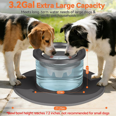Tazón agua perros acero inox antideslizante con ventosa