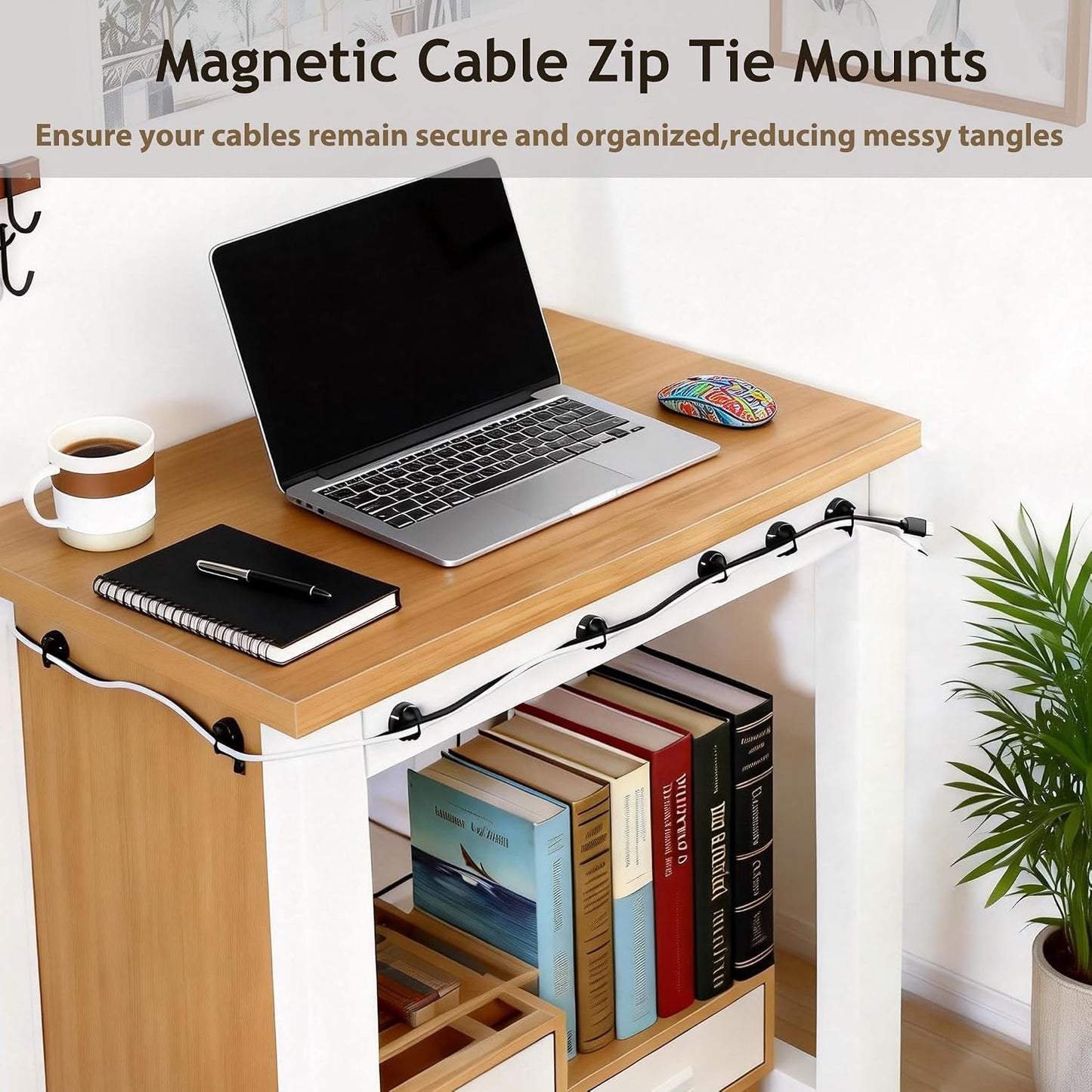 Soportes magnéticos para bridas cables 50 imanes 200 bridas