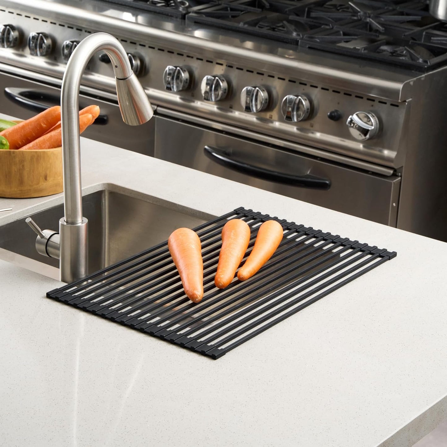 Escurridor de acero inoxidable Clean Tek 12 unidades