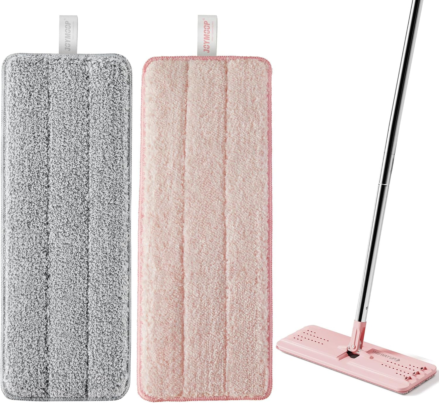 Almohadillas microfibra reutilizables 13pulg pack 2 gris rosa