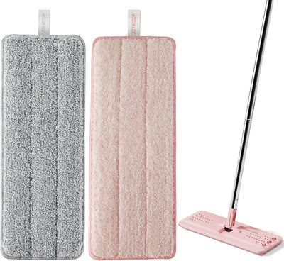 Almohadillas microfibra reutilizables 13pulg pack 2 gris rosa