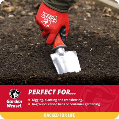 Paleta jardinería resistente para plantar y excavar