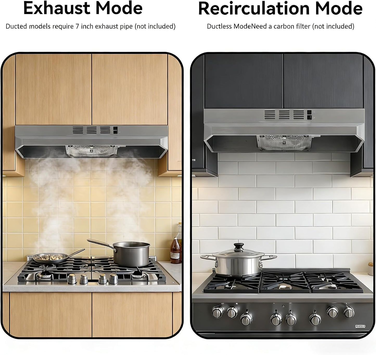 Campana extractora 30pulg acero inox 2 velocidades