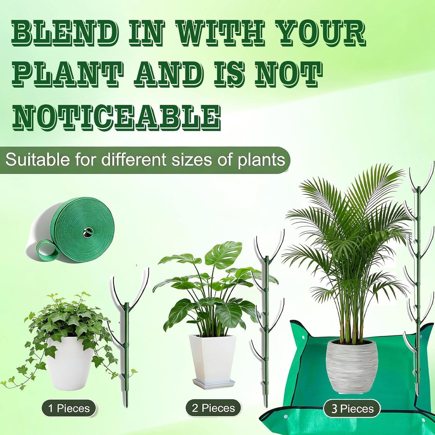 10 Estacas Apilables para Plantas Trepadoras