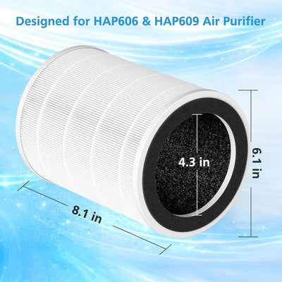 2 Filtros repuesto para purificador HEPA