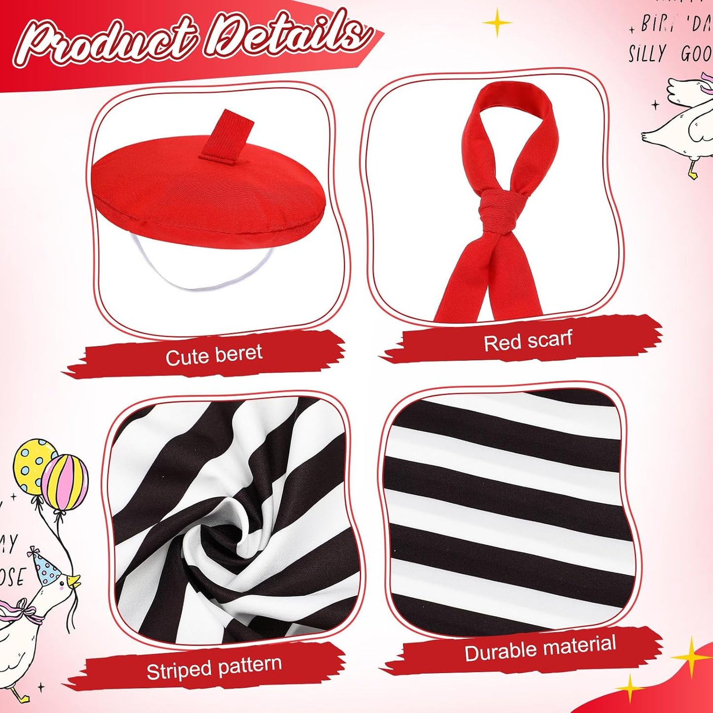 Conjunto atuendo ganso francés para exteriores