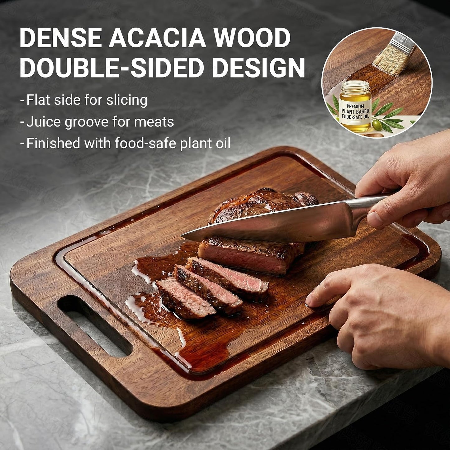 Bandejas parrilla acero inox 304 con tabla drenaje