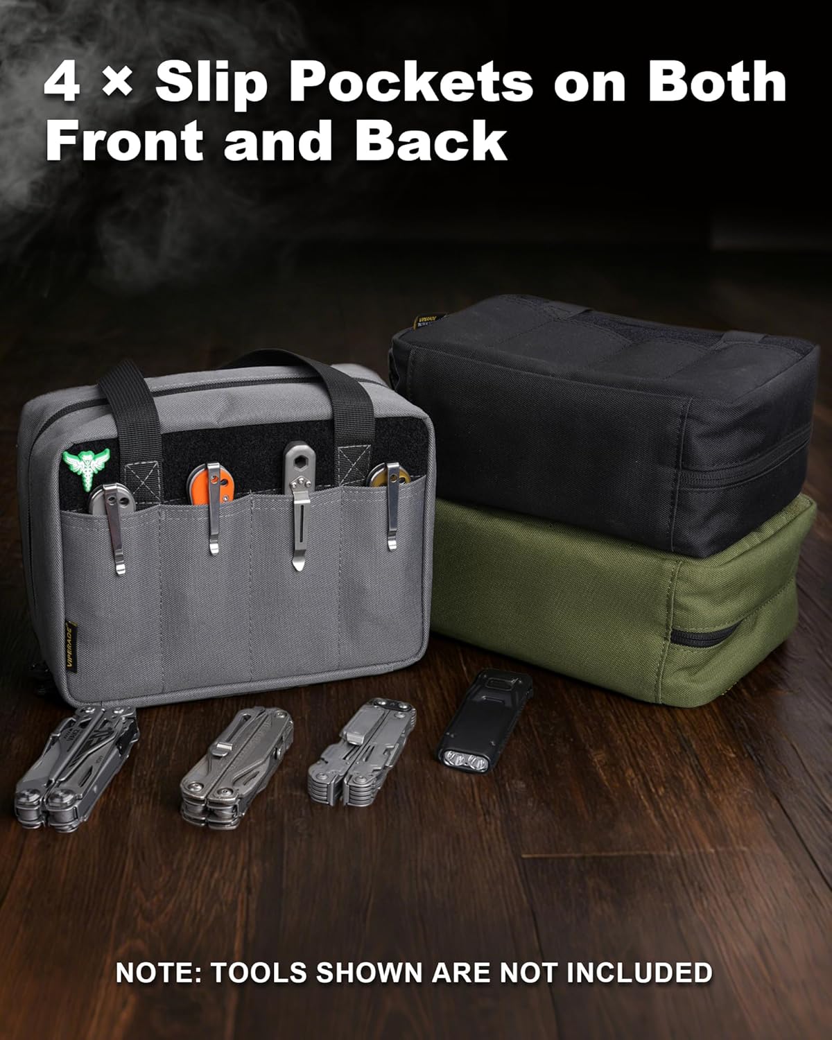 Vitrina cuchillos 40 ranuras soporte plegable con bolsa transporte