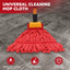 Cabezal fregona industrial microfibra 14oz sin pelusas rojo