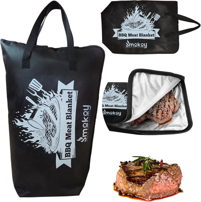 Manta barbacoa 5 capas reutilizable con boca ancha para carne