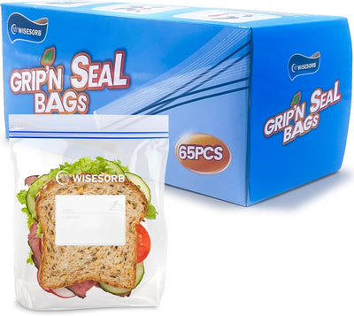 Bolsas Grip 'n Seal para sándwiches y aperitivos 65 pzas