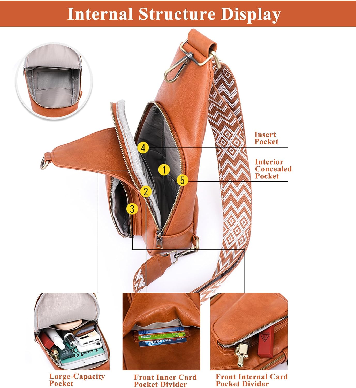 Bolsa impermeable mujer viaje con bolsillos cremallera