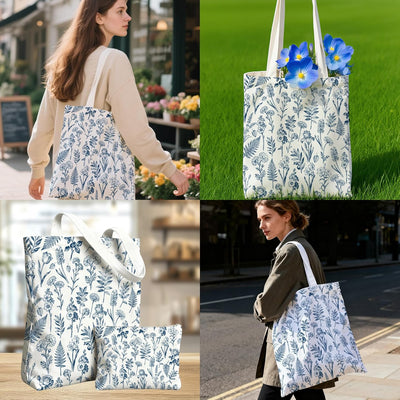 Pack 2 Bolsas Lona Reutilizables Con Cremallera Coloridas