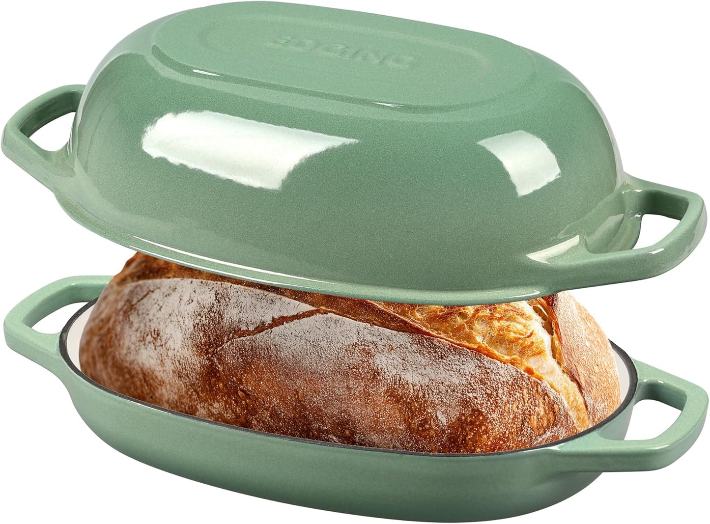 Olla Holanda Hierro Fundido Esmaltada 5qt Verde