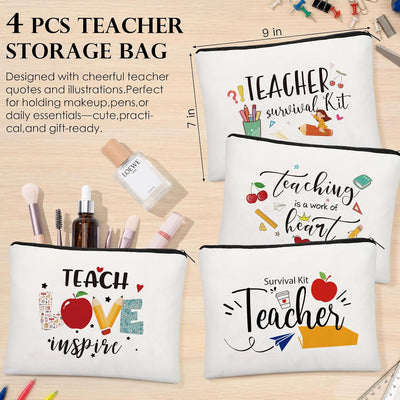 16 Pzas Regalos Profesores con Bolsa Maquillaje y Rotuladores
