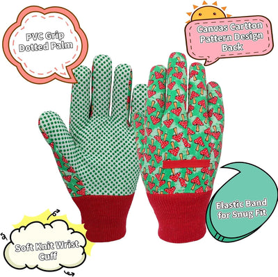 Guantes jardinería niños 3-8 años bonito patrón