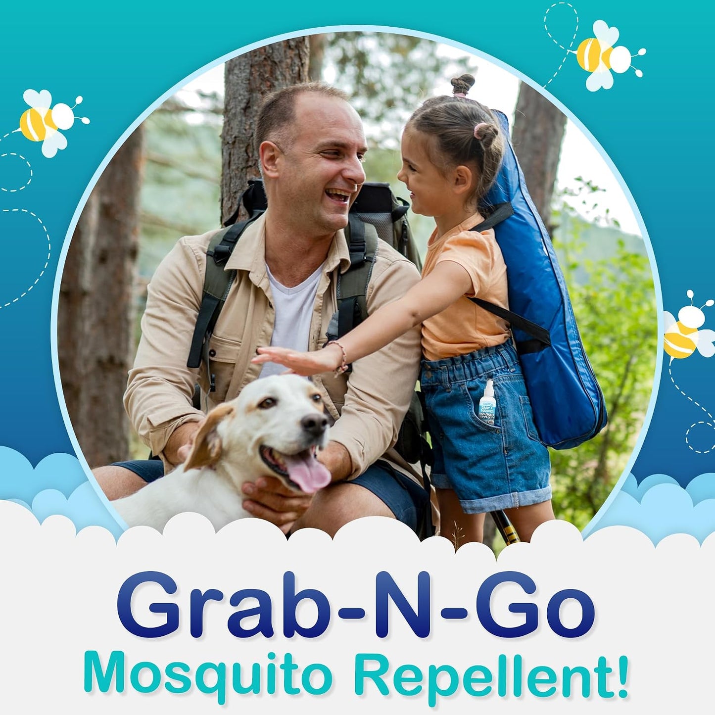 Repelente insectos para bebés sin DEET 6oz