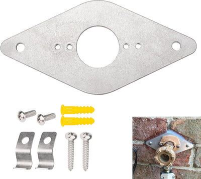 Placa montaje babero manguera aluminio con clip anticongelante