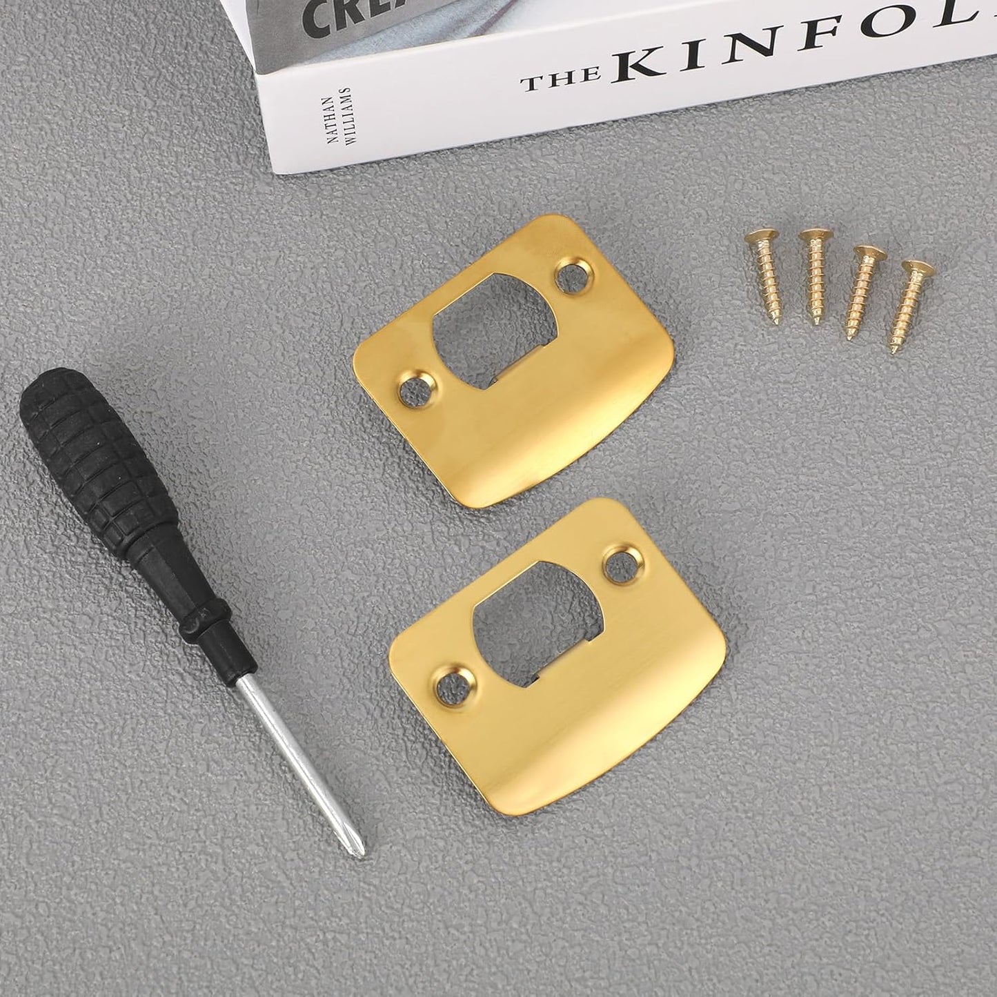 2 Pzas Placa Acero Inox Puerta Kit Reparacion