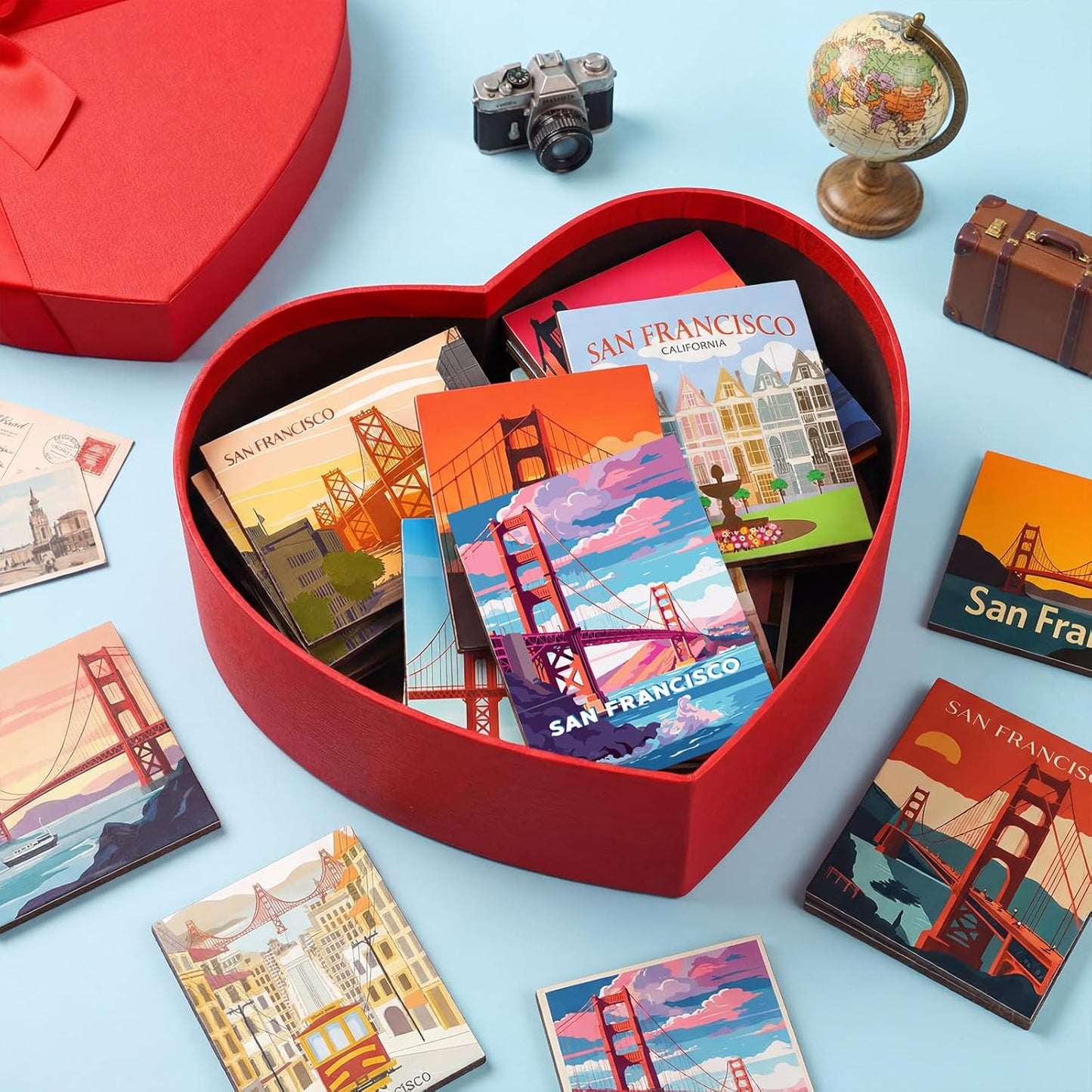 Imán para nevera de San Francisco 18 unidades regalo decorativo