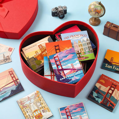Imán para nevera de San Francisco 18 unidades regalo decorativo