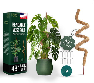 Poste musgo flexible 48pulg para Monstera y plantas trepadoras