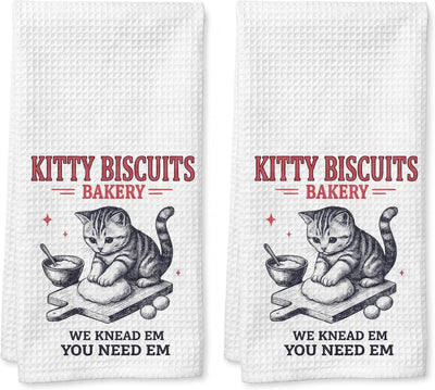 Juego de 2 toallas de cocina para gatos 16 x 24 pulgadas
