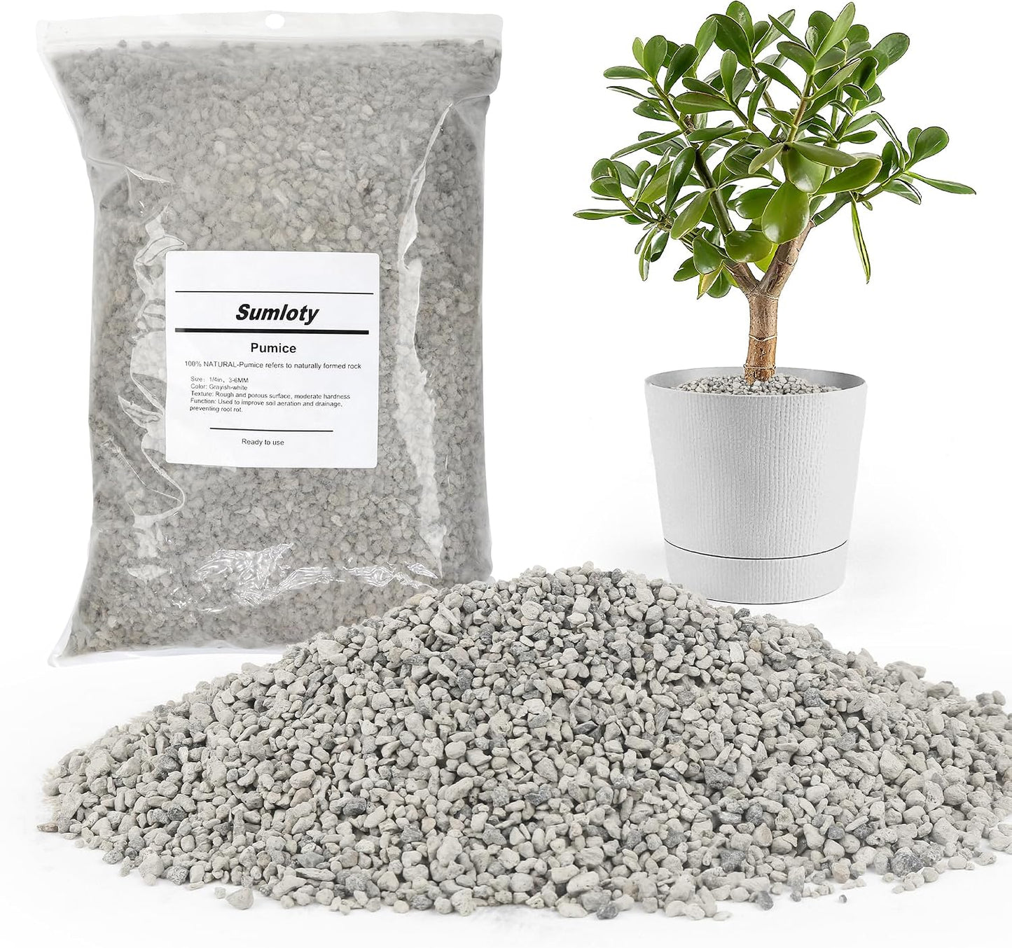 Piedra pómez para plantas suculentas cactus 3qt