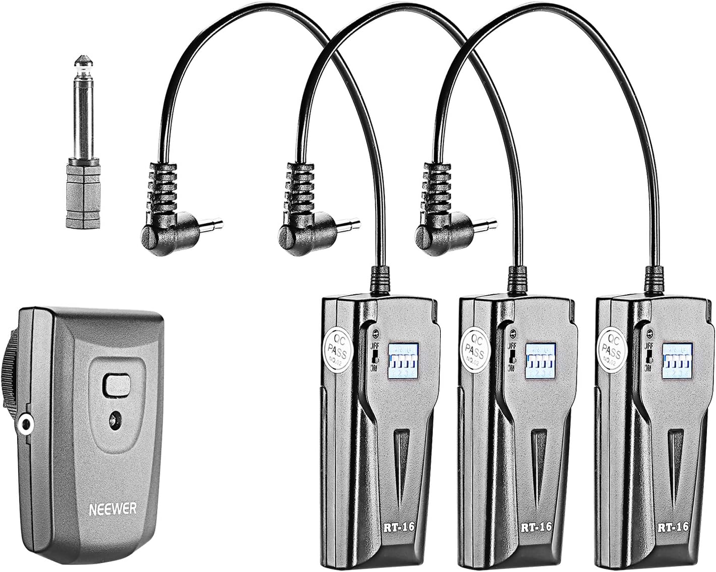 Flash Studio inalámbrico RT-16 con 3 receptores 16 canales