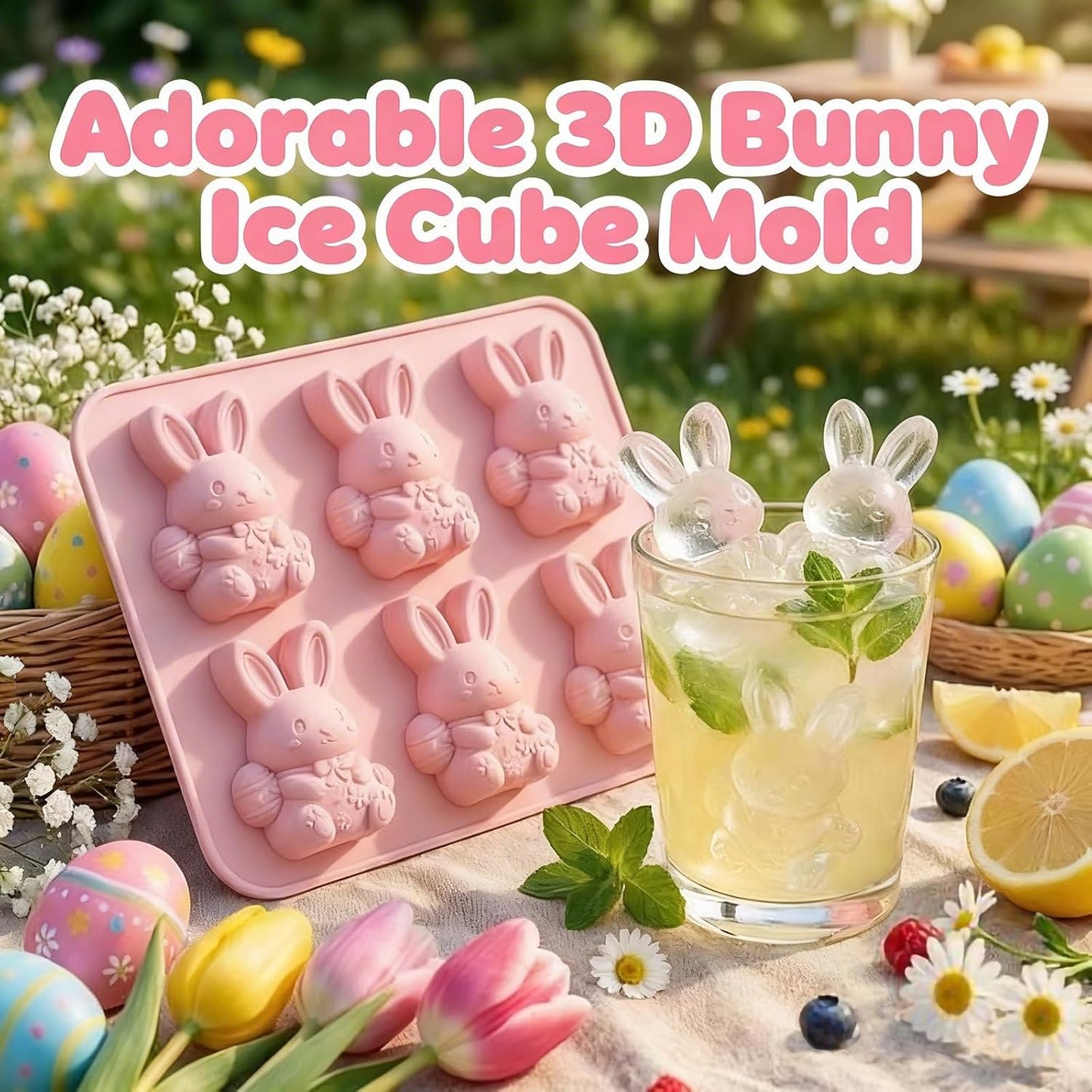 Mini molde de silicona para cubos de hielo y postres