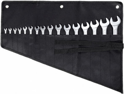 Bolsa enrollable para llaves 16 bolsillos negro