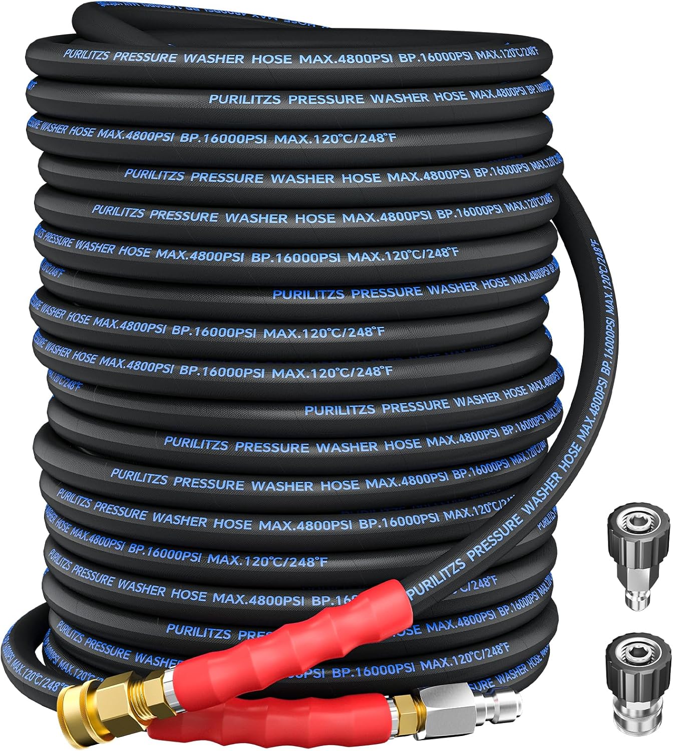 Manguera lavadora 3/8pulg 100ft acero trenzado
