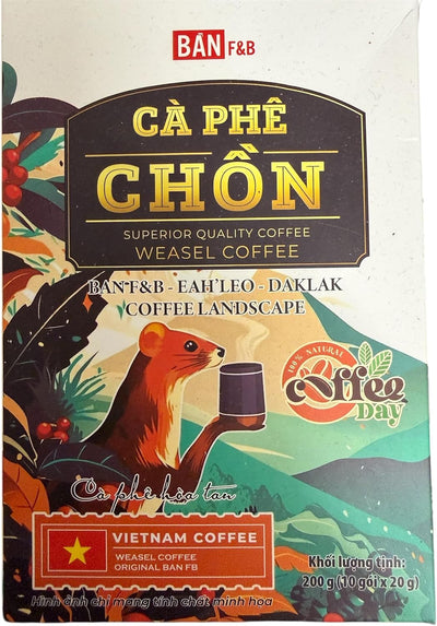 Café de comadreja instantáneo vietnamita Dak Lak 100% natural