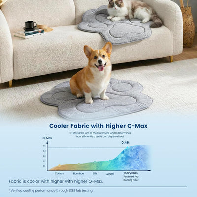 Tapete refrigerante antideslizante para mascotas medianas Q-Max