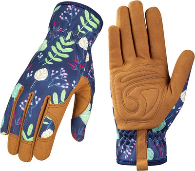Guantes cuero jardinería mujer trabajo deshierbe excavación