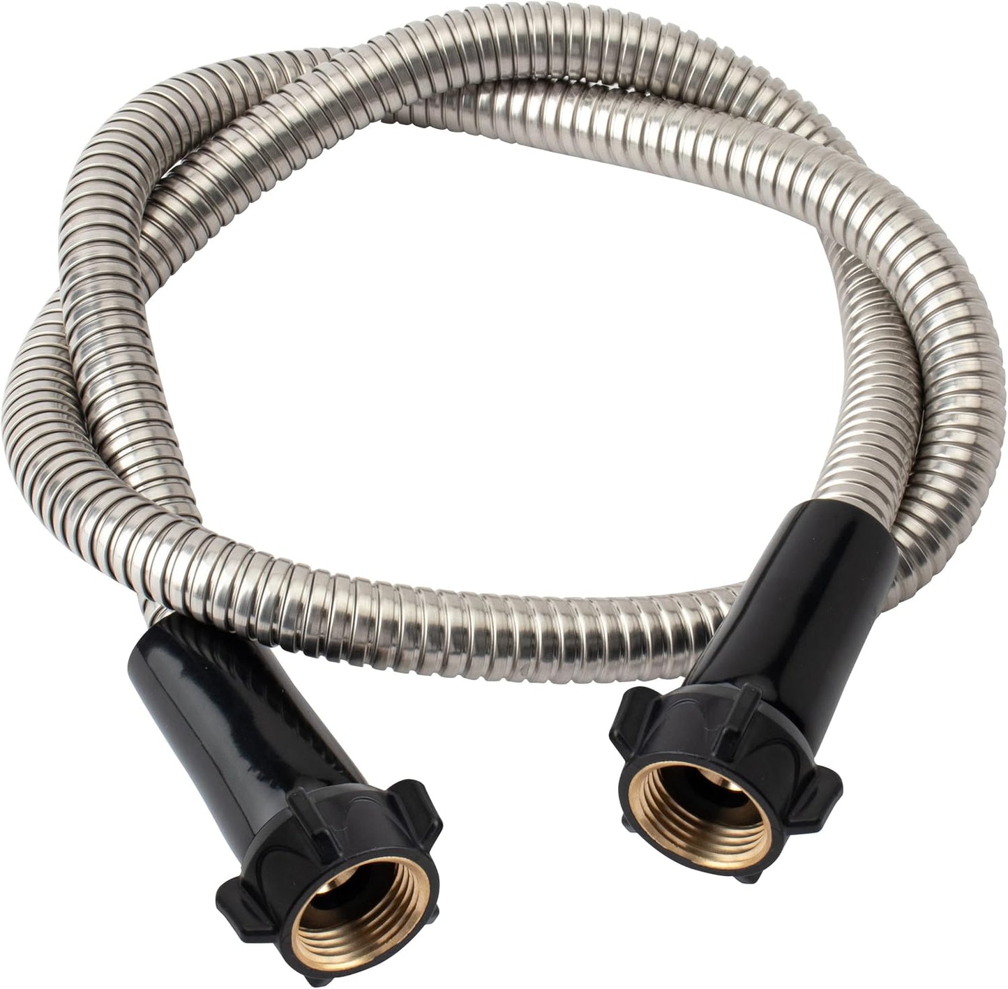 Manguera jardín acero inox 304 3ft conector latón hembra