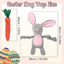 Pack 3 Juguetes Conejo Pascua Perros Chirriante Zanahoria