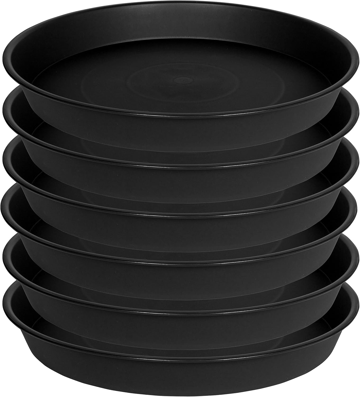 6 Pzas Platillos Plástico 10pulg para Plantas Interiores