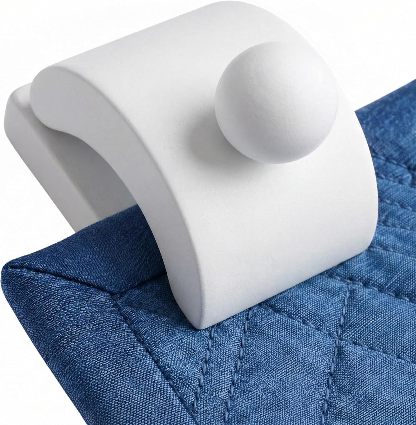 4 Perchas para colgar tapiz y mantas ajustables blancas