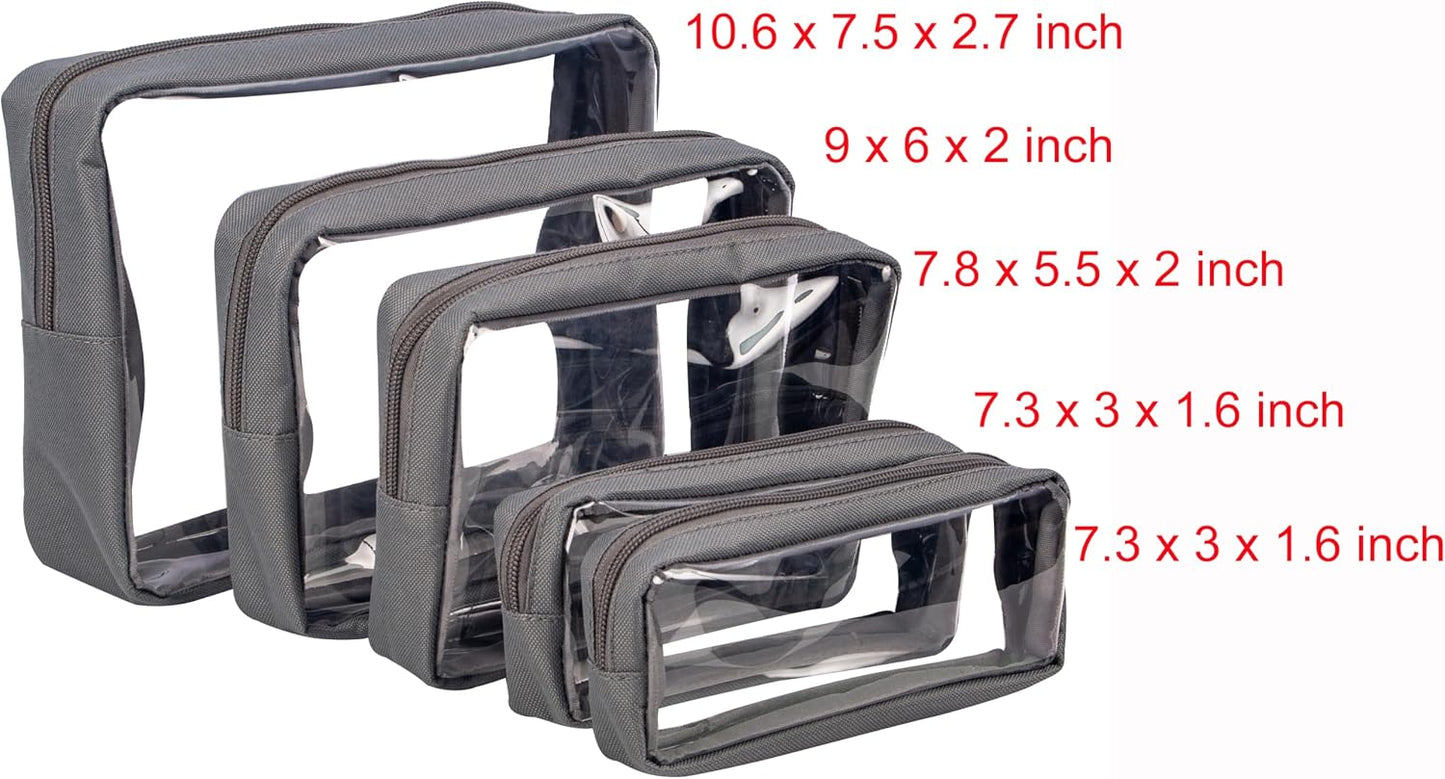 Set 5 bolsas pañales TSA aprobadas TPU transparente impermeable