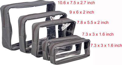 Set 5 bolsas pañales TSA aprobadas TPU transparente impermeable