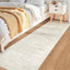 Alfombra pasillo 2x8pulg geométrica bohemia antideslizante beige