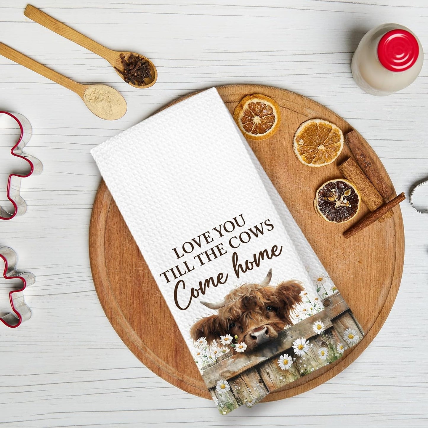 Toalla de cocina con motivos de vaca Highland Cow para mujer